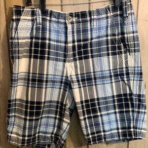 Men's Plaid Shorts - Black, Gray, White
